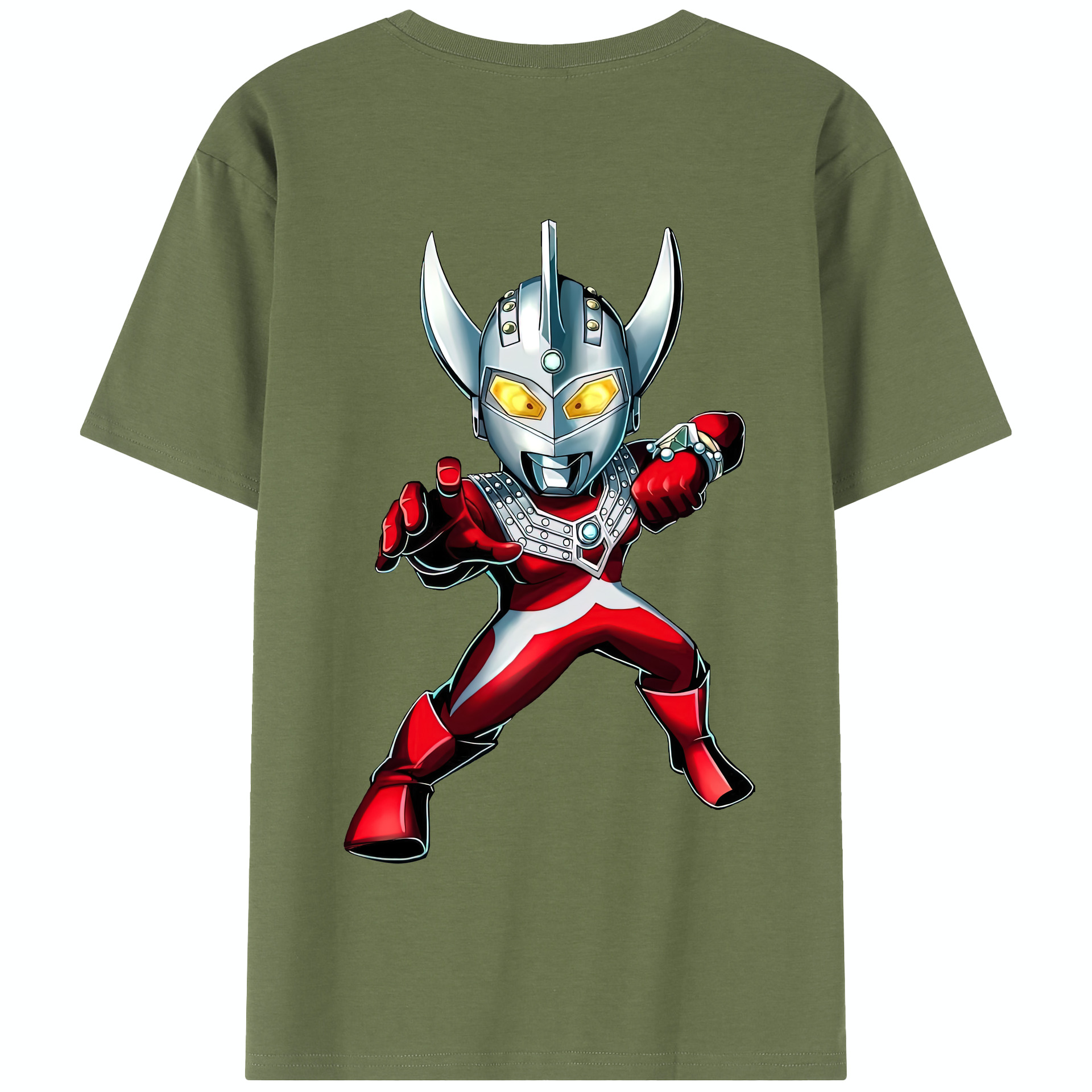 （画像用） ウルトラマン Ultraman 綿100％半袖Tシャツ（背面プリント）